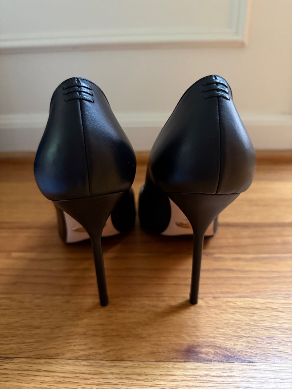 Sarah Flint Perfect Pump 100 Black Leather 4" Heel 40.5 US 9.5 Original Bags Box - Picture 3 of 12